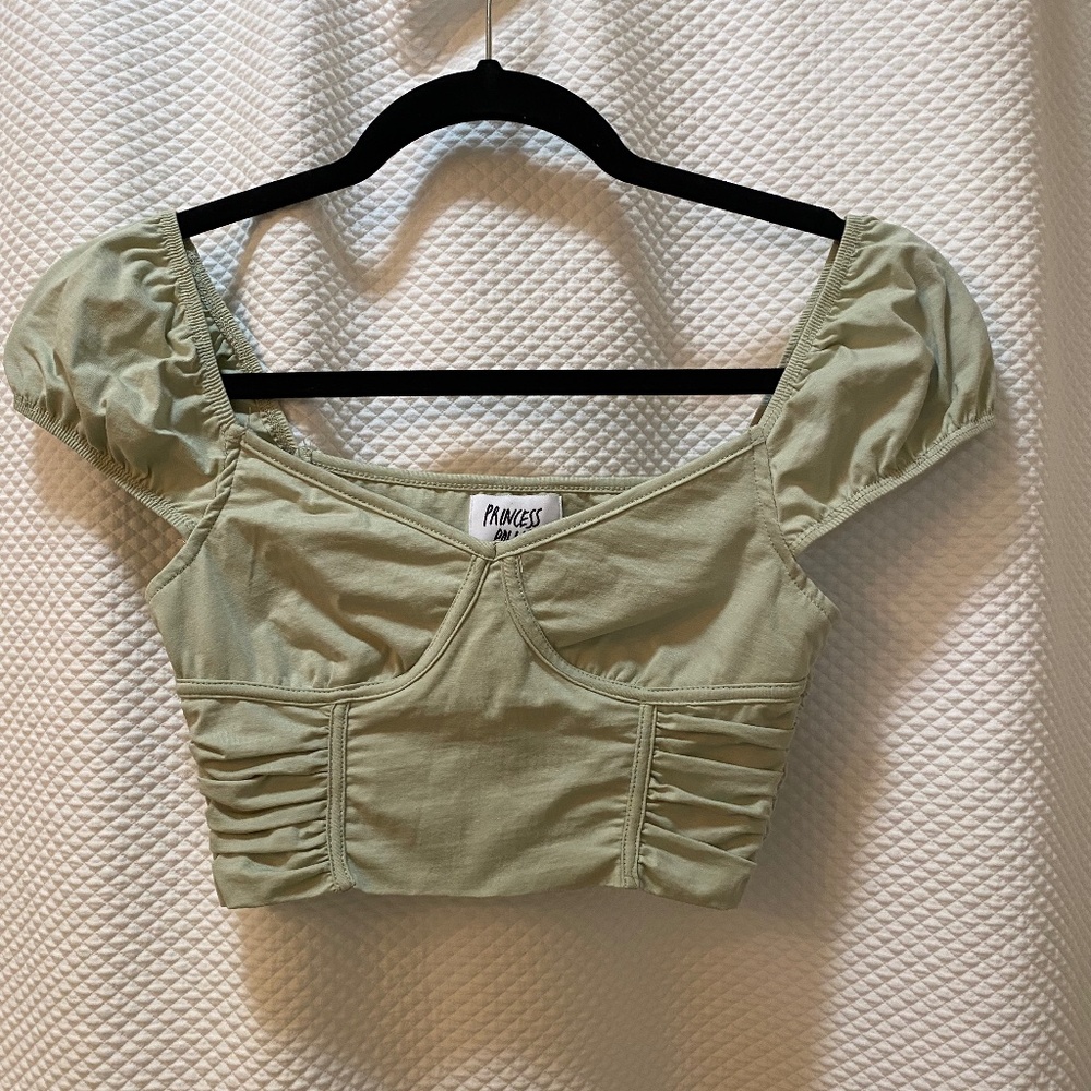 Light Green Crop Top